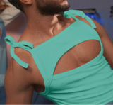 =Aidase Tops American Style Men Deconstructive Design Solid Strap Vests Summer Casual Sexy Male Sleeveless Tank Tops S-5XL aidase-shop