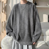 AIDASE  -  Trendy Men's Sweatshirt Starry Sky Thick Twill Decoration Long Sleeve Round Neck Design Fashion Loose Men Pullovers 21E6721 aidase-shop