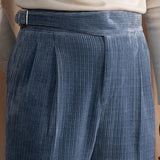 Corduroy High Waist Office Warm Casual Pant Italian Busines Pant Top Quality Straight Trouser Pant For Men Pantalon Para Hombres