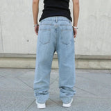 AIDASE  -  Men's Streetwear Fashion Jeans Korean Baggy Wide Leg Solid Color Denim Pants Four Seasons Hip Hop Casual Straight Male Trousers aidase-shop