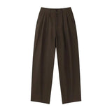 AIDASE  -  New Men's Cotton Linen Workwear Trousers Draped Wide Leg Pants Light Luxury Leisure Solid Straight Trousers Premium Sweatpants aidase-shop