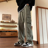 Aidase Harajuku Cargo Pants Men Autumn Winter Fashion Loose Straight Versatile Casual Pants New Vibe High Street Wide Leg Men Pants aidase-shop