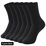 AIDASE  -  6Pairs New High Quality Men Socks Cotton Breathable Black White Business Spring Summer for Male sock Plus Size EU42-48 aidase-shop