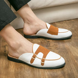 Aidase Men Half Slipper Shoes For Men Rhinestone Luxury Loafers Fashion Zapatillas Hombre Casual Shoes Sapato Social Masculino Mules aidase-shop