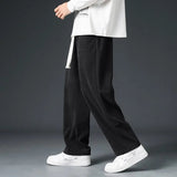 AIDASE  -  Men's Corduroy Drawstring Casual Pants Heavyweight Loose Wide Leg Straight Sweatpants Draped Trousers aidase-shop