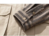 AIDASE  -  Fake Two-Piece Men's Shirt Personality Patchwork Vest Jacket Trendy Lapel Long Sleeve Men Tops Fashion Clothing 21E6591 aidase-shop