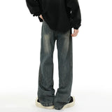 Aidase American High Street Hip Hop Y2k Loose Jeans Men 2025 Spring And Summer Thin Fashion Trend Washed Straight Flared Trousers Men