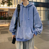 Aidase 2024 Spring Autumn Men Hoodies Fashion Hip Hop Hooded Oversized Sweatshirt Solid Casual Streetwear Loose Hoody Sweatshirts M-5XL aidase-shop
