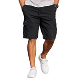 AIDASE  -  New Simple Versatile Harajuku Workwear Pants Large Size Running Shorts Multi-Pocket Straight Leg Cotton Polyester Blend aidase-shop