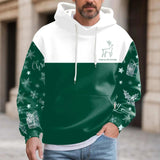 AIDASE  -  Fashion Christmas Print Hoodies Pullover For Men Long Sleeve Casual Warm Sweatshirts Large Sized Work Sport Wears Outdoor aidase-shop
