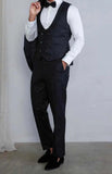AIDASE  -  Shine Wedding Men Suit Business Wear Tailor-Made Gentleman Tuxedo 3 Pcs Coat Vest Pants Party Singer Groom Suits Size Customized aidase-shop
