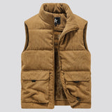 Aidase Winter Male Fleece Warm Vest Coats Men Stand Collar Army Thicken Waistcoats Clothing Men Jacket Sleeveless Vest aidase-shop
