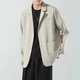 AIDASE  -  Autumn Winter New Fashion Men's Solid Color Trendy Casual Business Simple Basic Long Sleeve Suit Coats Male Blazers Clothes Tops aidase-shop