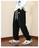 AIDASE  -  Corduroy pants for men in spring and autumn straight tube hanging feeling casual men's style loose winter with added velvet men' aidase-shop