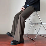 AIDASE  -  Brown Black Suit Pants Men Slim Fit Social Mens Dress Pants Korean Business Casual Pants Mens Office Formal Trousers S-3XL aidase-shop