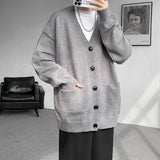 39.82Aidase Plus Size 8XL-M Korean Style V-neck Cardigans Men Pocket Design Simple Sweater Autumn New Popular Male Casual Daily Knitted Coat aidase-shop