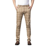AIDASE  -  Men's Fashion Casual Mid Waist Slim Pants Daily Home Straight Pants aidase-shop
