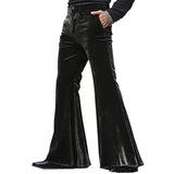 Aidase  High Street Velvet Flared Pants For Men Vintage Slim Fit Suit Trousers Spring Autumn Fashion Comfort and Soft Pant Streetwear