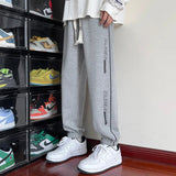 AIDASE  -  New Men's Spring Autumn Loose Fit Straight Leg Cuffed Sweatpants Casual Sports Joggers for Teenagers Versatile Long Pants aidase-shop