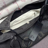 AIDASE  -  Large Capacity Denim Tote Bags For Women Luxury Designer Handbags Purses 2025 New In Letters With Card Pocket Underarm Shoulder aidase-shop