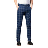 AIDASE  -  Men's Fashion Casual Mid Waist Slim Pants Daily Home Straight Pants aidase-shop