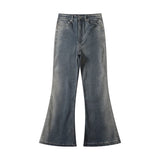Aidase RO Style Gradient Washed Sashes Flare Jeans Unisex Streetwear Baggy Y2K Bell-bottoms Harajuku Loose Casual Denim Trousers aidase-shop