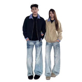 AIDASE  -  New Fashion Autumn Men Plaid Color-coded Turn-down Collar Long Sleeve Zipper Casual Trendy Simple Jackets Male Coats Clothes aidase-shop