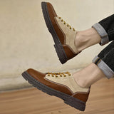 AIDASE  -  Fashionable Urban Thick Soled Anti Slip Workwear Shoes Branded Genuine Leather Business Oxford Shoes High-quality Soft Men Shoes aidase-shop