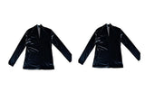 AIDASE  -  Retro Velvet Shirt For Men Spring Autumn V-neck Long Sleeve Versatile Top Fashion Light Luxury Vintage Mature Shirts Streetwear aidase-shop