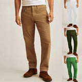 AIDASE  -  New Casual Solid Color Corduroy Mens Pants Autumn Fashion Loose Straight Trousers Men Spring Daily Leisure Pants aidase-shop