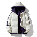 Aidase Puffer Jacket Men Thick Warm Winter Jacket Men Solid Parkas Unisex Hooded Coats Outwear Fashion Casual Couple Clothing Top aidase-shop