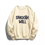 AIDASE  -  Korean Simple Letter Sweatshirt for Women Spring Autumn Thin Loose Long Sleeve Pullover  Lady Casual O-Neck Tops aidase-shop