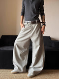 AIDASE  -  American Retro Striped Wide Leg Pants ex Cleanfit High Street Casual Versatile Loose Fit Couple's Trendy Leisure Trousers aidase-shop