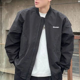 AIDASE  -  Japanese Loose Dropped Shoulder Baseball Jacket for Men's Spring Autumn Chest Letter Flight Jacket College Trendy Casual Coats aidase-shop