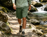 AIDASE  -  Men's Solid Color Drawstring Shorts 100% Cotton Summer Thin Loose Beach Shorts with Side Buttons Linen-Like Breathable Pockets aidase-shop