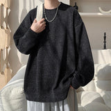 AIDASE  -  Trendy Men's Sweatshirt Starry Sky Thick Twill Decoration Long Sleeve Round Neck Design Fashion Loose Men Pullovers 21E6721 aidase-shop