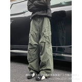 AIDASE  -  American Style Loose Straight Leg Workwear Pants Men's Casual Trousers Vintage Design Sensation for Men And Women aidase-shop