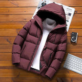 AIDASE  -  Men's Winter Jacket Thickened down Cotton Padded Coat Fashionable Korean Style Casual Hooded Winter Clothes Trendy Brand aidase-shop