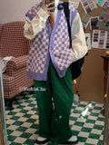 Aidase Fall Winter Corduroy Green Pants Men Striped Wide Leg Casual Slacks High Rise Trousers Holiday Party Vintage Clothes