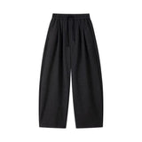 AIDASE  -  Retro Dstring Casual Pants Loose Fit Versatile Lazy Sle Long Trousers for Men And Women Basic Autumn Winter New Arrival aidase-shop