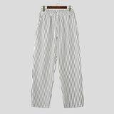 AIDASE  -  Men Striped Pants Elastic Waist Joggers Loose Casual Trousers Men Streetwear 2025 Fashion Male Straight Long Pants S-5XL aidase-shop