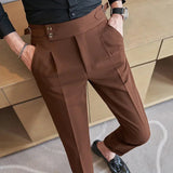 AIDASE  -  Men's Suit Pants, Fashion Slim Dress Trousers ,White Black Blue Green Pantalones Hombre Fall/Winter Male Pant, New aidase-shop