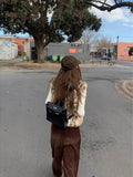 AIDASE  -  Women Leopard Print Reversible Vest Double Sides Wear Sleeveless Jacket Stand Collar Artificial Fur Vest Zipper Thermal Coat aidase-shop