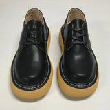 Aidase Vintage Thick Sole Casual Genuine Leather Dress Shoes Men Platform Heighten Japan Harajuku Korean Streetwear Fashion Shoes Man aidase-shop