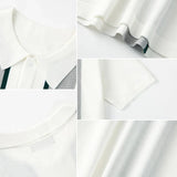 Aidase Men's Business Striped Knitted Polo Shirt Light Luxury Leisure Turn Down Collar Button Short Sleeve Shirts Breathable Knitwear