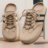 AIDASE  -  Lefu Shoes Men's Lightweight Bean Shoes Summer One Step Push Lazy Breathable Casual Half Support Slippers for Men aidase-shop