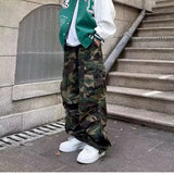 AIDASE  -  American High Street Retro Hiphop Camouflage Work Pants Slimming Casual Pants for Men And Women Loose Fit Comfortable Trousers aidase-shop