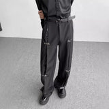 AIDASE  -  Autumn Trousers for Men's Korean Version of PU Leather High-end Wide-leg Trousers aidase-shop