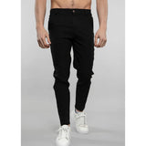 AIDASE  -  Men's Grey Slim Fit Chino Pants Ankle Length Stretch Casual Trousers for Business Daily Wear aidase-shop