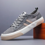 AIDASE  -  New Men's Breathable Canvas Mesh Shoes Korean Version Trend High Quality Board Casual Lace Up Comfortable Sneakers Shoes SS25631 aidase-shop